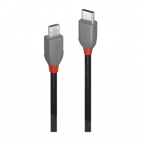 "LINDY USB 2.0 Kabel Typ C/Micro-B Anthra Line M/M 0.5m"
