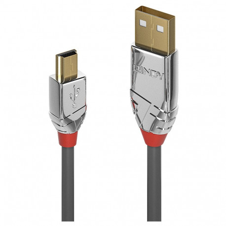 "LINDY USB 2.0 Kabel Typ A/Mini-B Cromo Line M/M 2m"