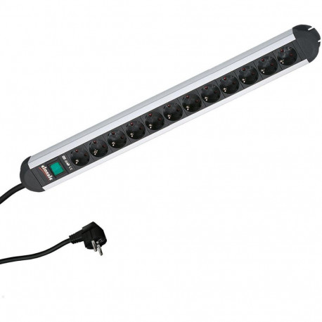 "BACHMANN Steckdosenleiste ALU 12fach 45deg mit Schalter 1,75m"