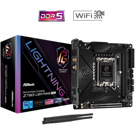 "ASRock Z790I Lightning WiFi 1700 mATX HDMI/DP DDR5 retail"