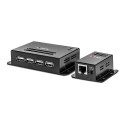 "LINDY Extender USB 2.0 Cat5 Power over RJ45 4 Port 50m"
