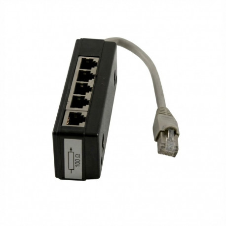 "Synergy21 Kabel TK ISDN Verteiler 5fach, mit Widerstand, ,"