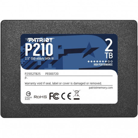 "2,5"" Patriot P210 2 TB (schwarz, SATA 6 Gb/s, 2,5"")"