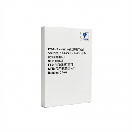 "F-SECURE Total Security - 5 Devices, 2 Year - ESD-DownloadESD"