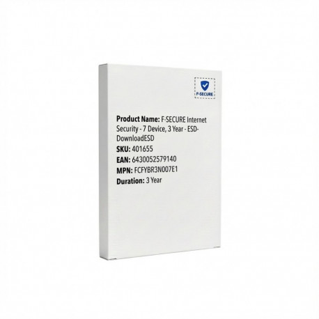 "F-SECURE Internet Security - 7 Device, 3 Year - ESD-DownloadESD"