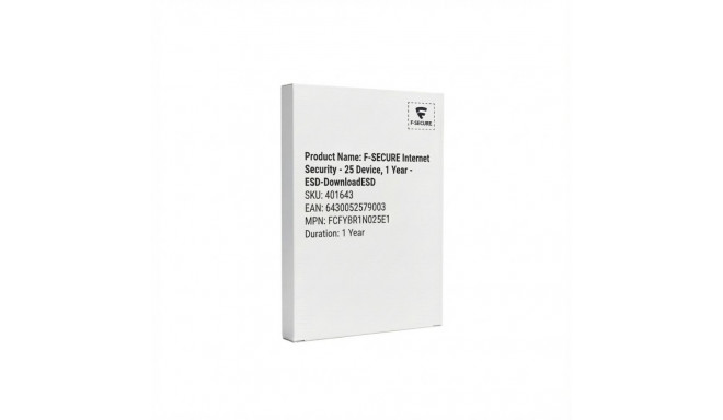"F-SECURE Internet Security - 25 Device, 1 Year - ESD-Download"
