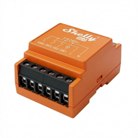 Shelly relee stseeniaktiveerija i4 Gen3 WLAN BT