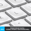 "Logitech MX Keys Mini for Mac - Tastatur - hinterleuchtet - Bluetooth - QWERTZ - Schweiz - Pale Gra