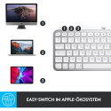 "Logitech MX Keys Mini for Mac - Tastatur - hinterleuchtet - Bluetooth - QWERTZ - Schweiz - Pale Gra