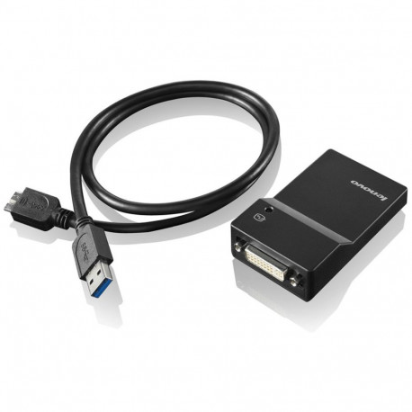 "Lenovo USB 3.0 to DVI/VGA Monitor Adapter - Adapter - Digital / Daten, Digital / Display / Video 0,