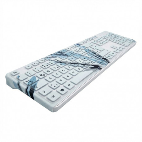 "MAN&MACHINE Tastaturbedeckung DE wh Very Cool Keyboard,bedruckter Bezug"