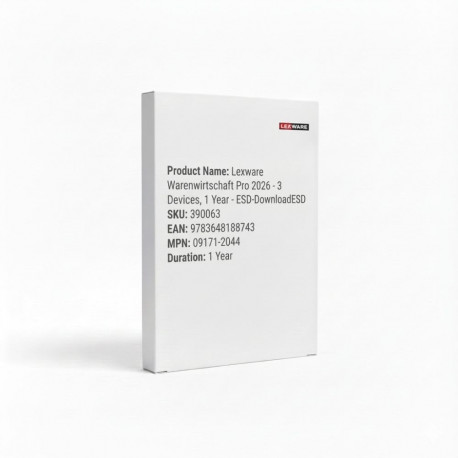 "Lexware Warenwirtschaft Pro 2026 - 3 Devices, 1 Year - ESD-DownloadESD"