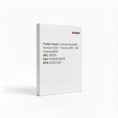 "Lexware handwerk Premium 2026 - 1 Device, ABO - ESD -DownloadESD"