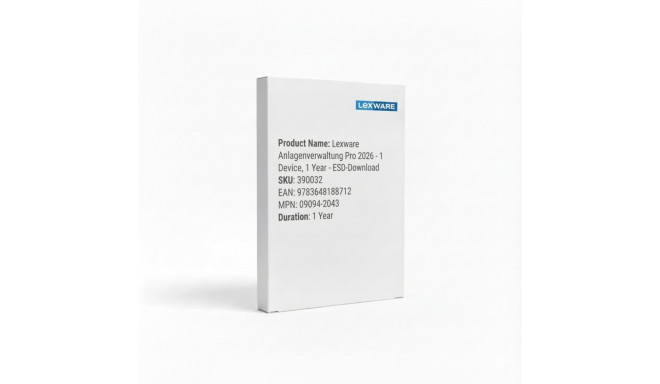 "Lexware Anlagenverwaltung Pro 2026 - 1 Device, 1 Year - ESD-DownloadESD"