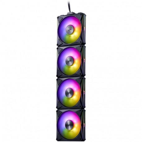 "K COOLER XPG Hurricane MAG 120 ARGB PWM Lüfter 120mm schwarz 4er Pack"