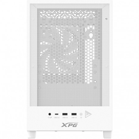 "XPG Valor Mesh Nano mATX Mini Tower weiß Glas USB C"