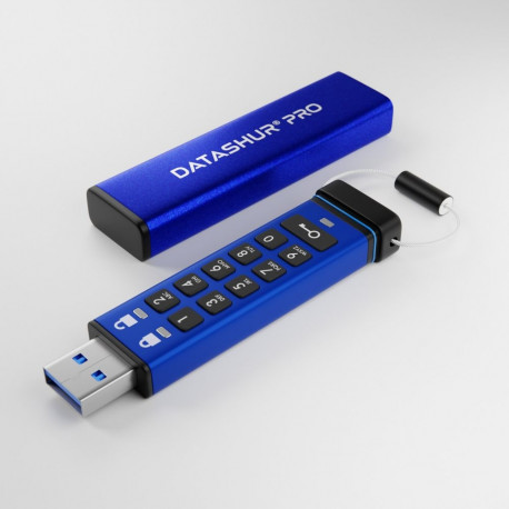 iStorage USB-mälupulk datAshur Pro 32GB, sinine, must