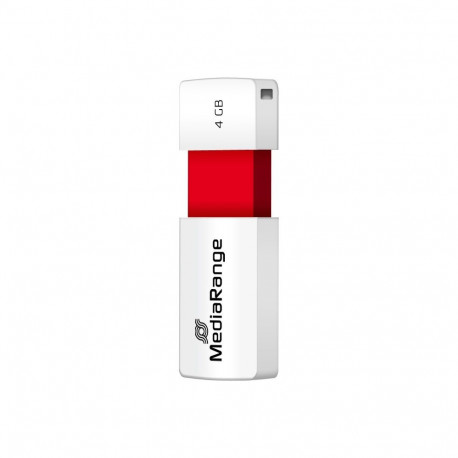 "STICK MediaRange USB-Stick 4GB USB 2.0 Slider red"