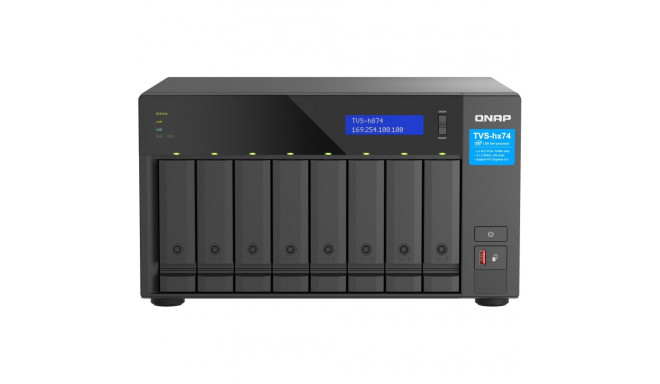 "QNAP TVS-H874T-I7-32G 8-Bay NAS Intel Core i7-12700 12-core/20-thread Thunderbolt 4 ZFS Based"