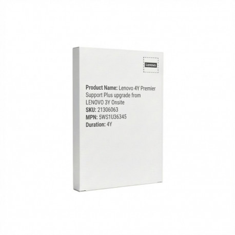 "G Lenovo 4Y Premier Support Plus upgrade from LENOVO 3Y Onsite"