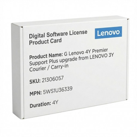 "G Lenovo 4Y Premier Support Plus upgrade from LENOVO 3Y Courier/Carry-in"