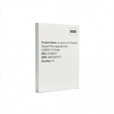 "G Lenovo 4Y Premier Support Plus upgrade from LENOVO 1Y Onsite"