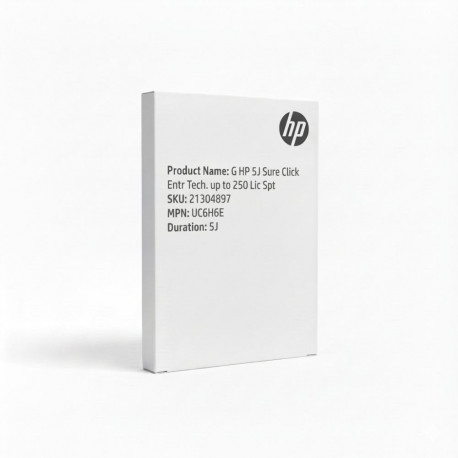 "G HP 5J Sure Click Entr Tech. up to 250 Lic Spt"