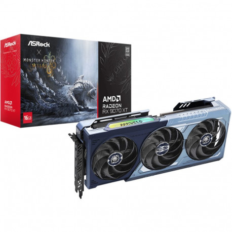 "RX 9070XT 16GB ASRock Monster Hunter Wilds Edition GDDR6 3Fan"