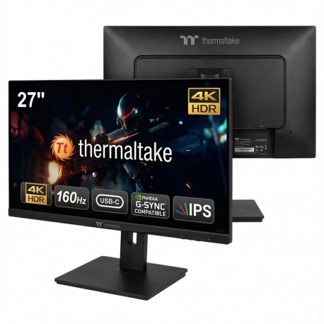 "68,6cm/27"" Thermaltake TPM-I27FUK 4K IPS 160HZ USB-C Gaming Monitor Black"