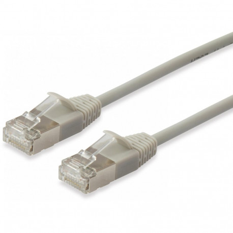 "Equip Patchkabel Cat6A F/FTP 2xRJ45 7.50m beige Slim LSZH Polybeutel"