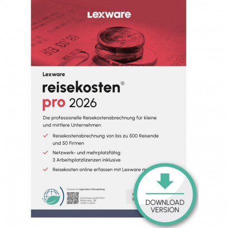 "Lexware Reisekosten Pro 2026 - 1 Device, ABO - ESD-DownloadESD"