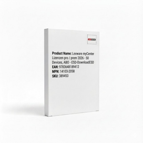 "Lexware myCenter Lizenzen pro/prem 2026 - 50 Devices, ABO - ESD-DownloadESD"