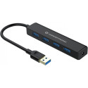 "CONCEPTRONIC 4-Port Hub USB-A3.0->4xA3.0 o.Netz. sw"