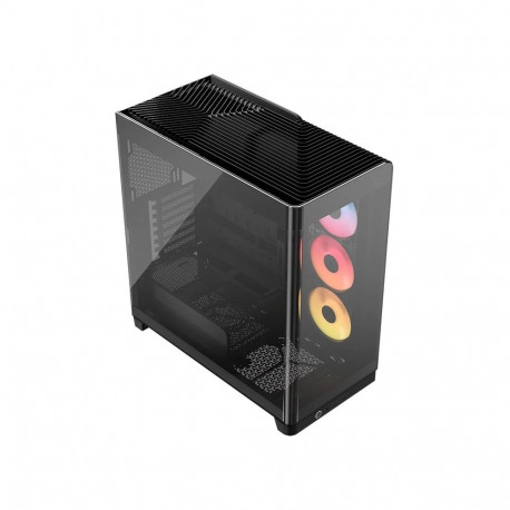 "CORSAIR Midi 4500X LX RGB Tempered Glass Black"