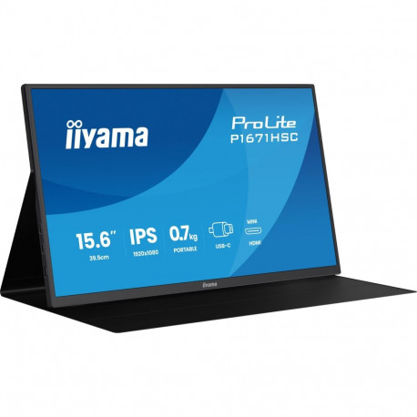 "IIYAMA 39,5cm (15,6"") P1671HSC-B1 16:9 mHDMI+2xUSB-C IPS"