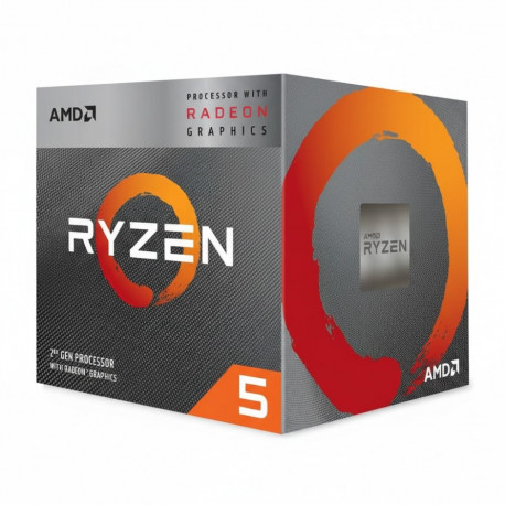 "AMD AM4 Ryzen 5 3400G SBX 3,7GHz MAX Boost 4,2GHz 4MB Radeon RX Vega 11 65W"