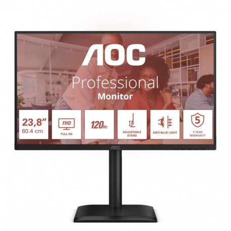 "AOC 60,5cm (23,8"") 24E4CV 16:09 HDMI+DP+USB-C Lift black"