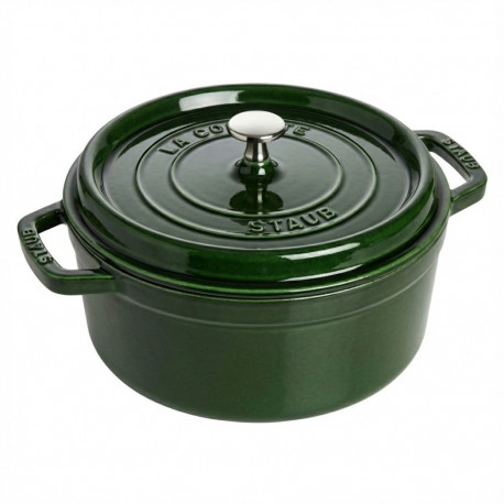 Staub malmpott La Cocotte 24cm ümmargune, basiilikuroheline