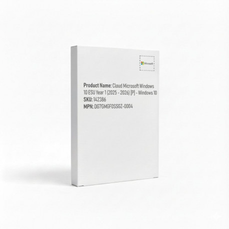 "Cloud Microsoft Windows 10 ESU Year 1 (2025 - 2026) [P] - Windows 10"