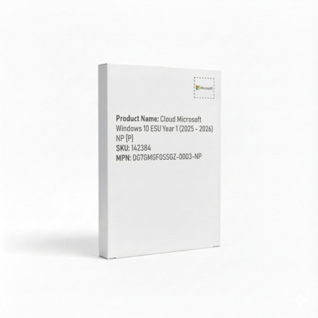 "Cloud Microsoft Windows 10 ESU Year 1 (2025 - 2026) NP [P]"