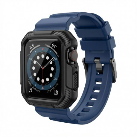Premium Pro kellarihm Apple Watchile, sinine/must, 40mm, 41mm, 38mm, 42mm (Series 10), GA-MAG-BNDA-P