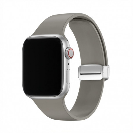 Premium Plus rihm Apple Watchile, hall/must, 40mm, 41mm, 38mm, 42mm (Series 10), GA-MAG-BNDA-PP-GMS