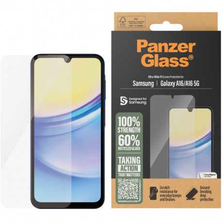 "PanzerGlass Screen Protector Samsung A16 Ultra-Wide Fit"