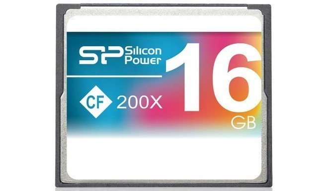 Silicon Power карта памяти CF 16GB 200×