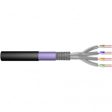 "DIGITUS Instal-kab Cat7 S/FTP tw.Pair 1000m schw. Erdkabel (Speditionsversand)"