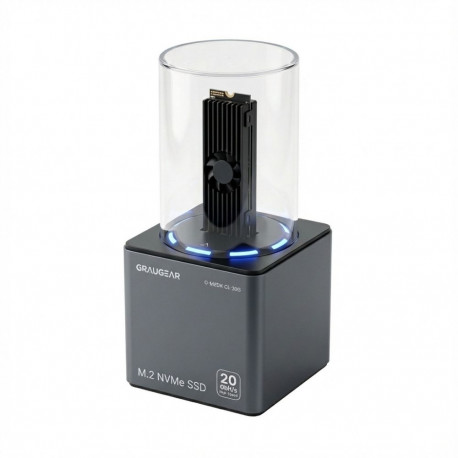 GRAUGEAR DM.2 M.2 NVMe SSD kloonimisjaam ventilaatoriga 20Gbit