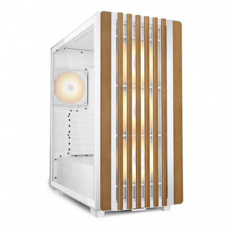 "Sharkoon Rebel C70G RGB ATX 1xGlas White"