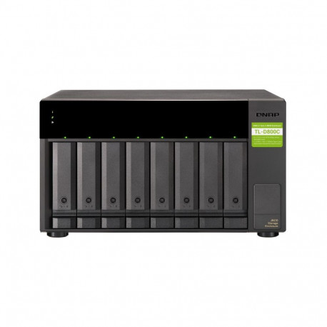 "QNAP TL-D800C 8-bay desktop USB-C 3.1 Gen2 10Gbps JBOD expansion unit"