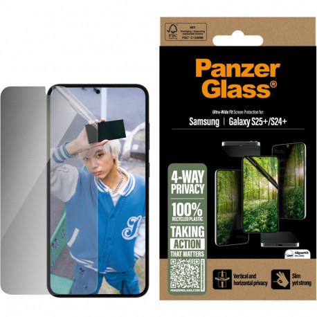 "PanzerGlass ECO MATRIX 4-way Privacy Screen Protector S25 Plus"