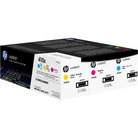 "HP 410X original LaserJet Toner cartridge CF325XM Cyaan Magenta Yellow High Yield 3-pack"